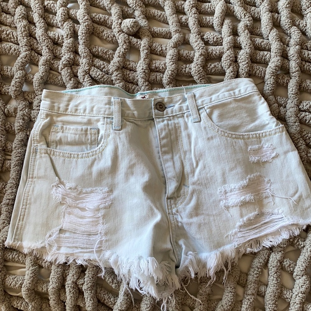 Light blue high waisted shorts size 7